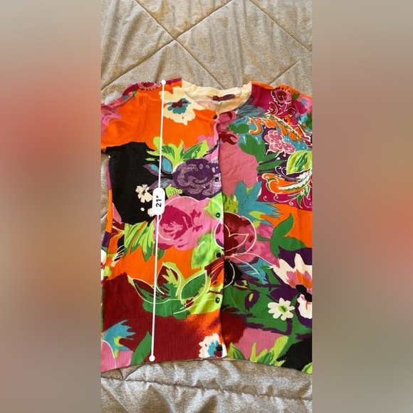 RED Multicolor Cardigan Size Large‎ - Picture 5 of 6